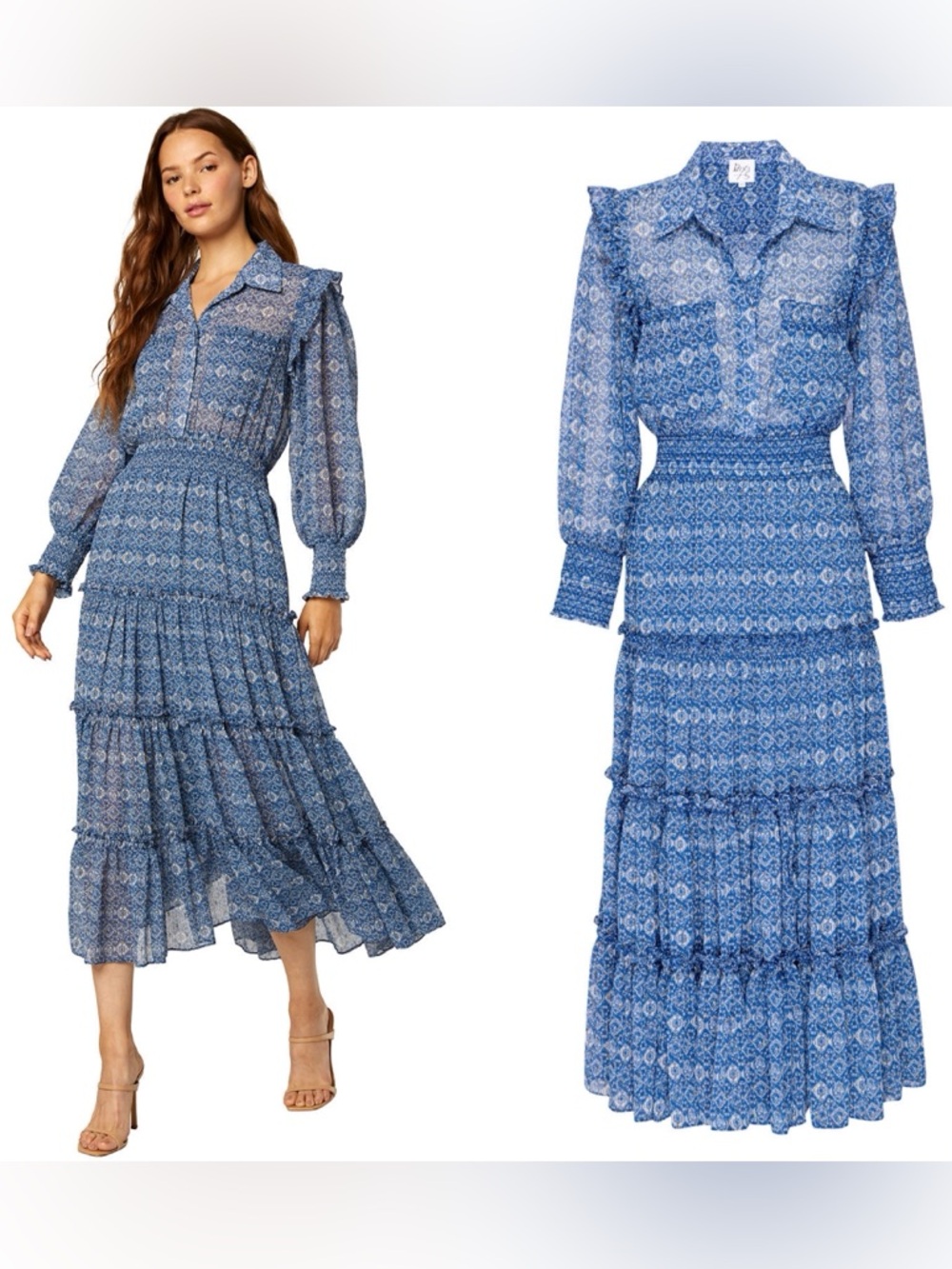 Misa Marjan Dress in Blue Astra Size S